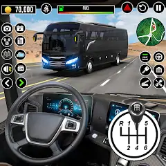 Скачать Автобус Вождение Школа Игры 3D [MOD Бесконечные монеты] + [МОД Меню] на Андроид
