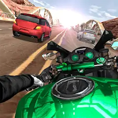 Скачать Moto Rider In Traffic [MOD Много монет] + [MOD Меню] на Андроид