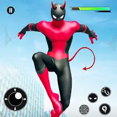 Скачать Spider Rope Hero - Flying Hero [MOD Много монет] + [MOD Меню] на Андроид