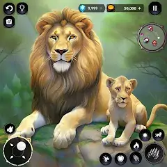 Скачать Симулятор Льва Игры Льва [MOD Много монет] + [MOD Меню] на Андроид