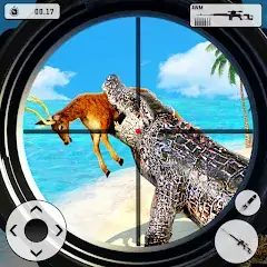 Скачать Crocodile Hunting Animal Games [MOD Много монет] + [MOD Меню] на Андроид