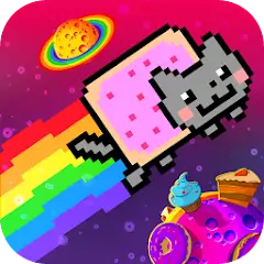 Скачать Nyan Cat: The Space Journey [MOD Бесконечные монеты] + [MOD Меню] на Андроид