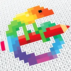 Скачать Pixel Art: раскраска по цифрам [MOD Много монет] + [MOD Меню] на Андроид