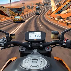 Скачать Moto Rider GO: Highway Traffic [MOD Много монет] + [MOD Меню] на Андроид