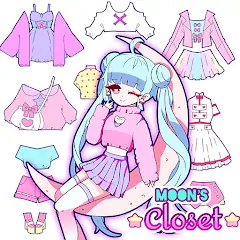 Скачать Moon's Closet: игра-одевалка [MOD Бесконечные монеты] + [MOD Меню] на Андроид
