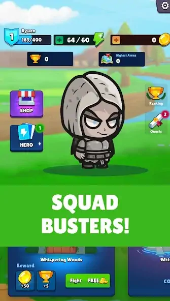 Скачать Squad Heroes: PvP Buster [MOD Много монет] на Андроид