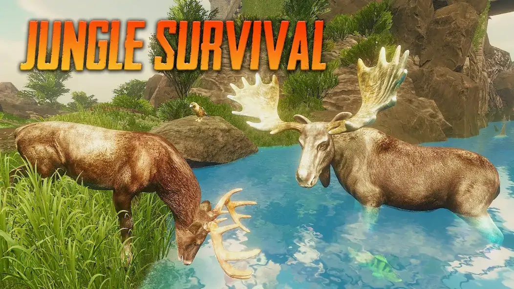 Скачать The Moose - Animal Simulator [MOD Бесконечные деньги] на Андроид