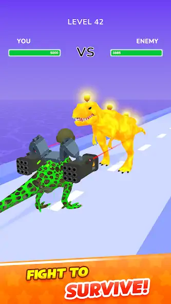 Скачать Dino Evolution Run 3D [MOD Много денег] на Андроид