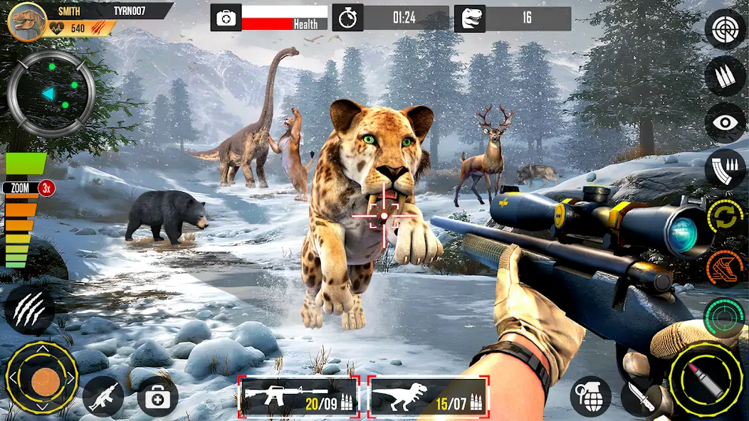 Скачать Real Dino Hunting Gun Games [MOD Бесконечные деньги] на Андроид