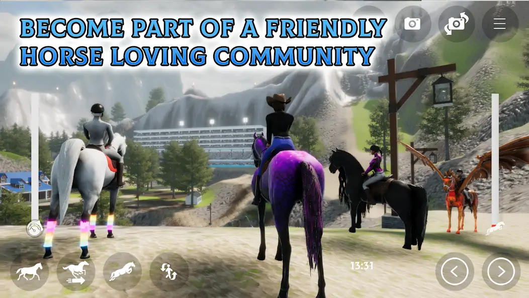 Скачать Horse Academy - Equestrian MMO [MOD Много денег] на Андроид