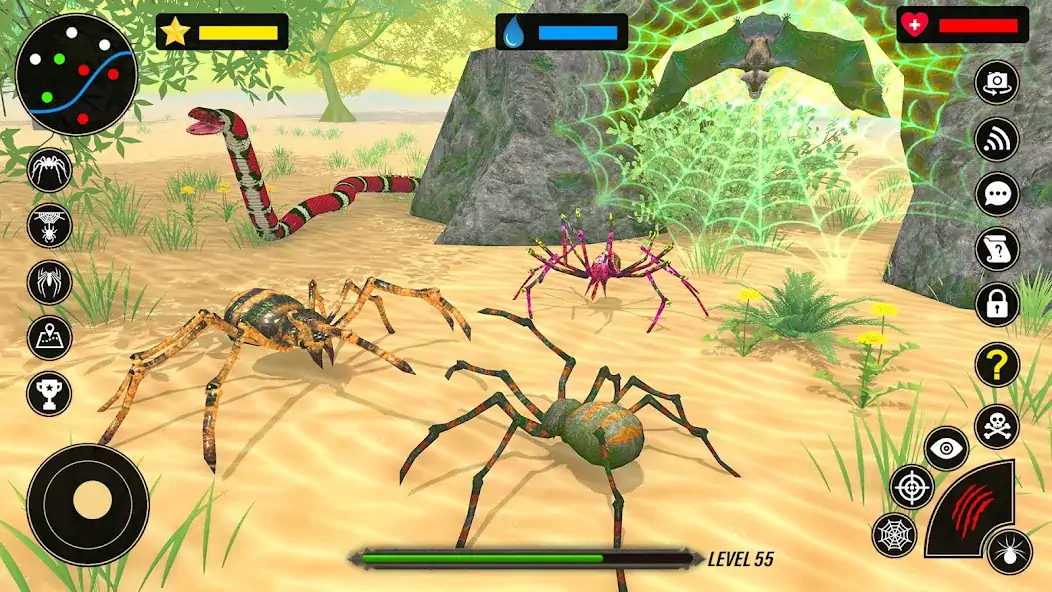 Скачать Spider Simulator : Spider Game [MOD Бесконечные деньги] на Андроид