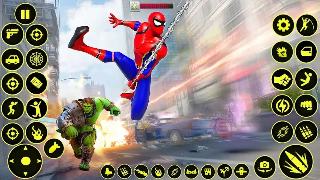 Скачать Spider Rope Hero Man Games [MOD Много денег] на Андроид