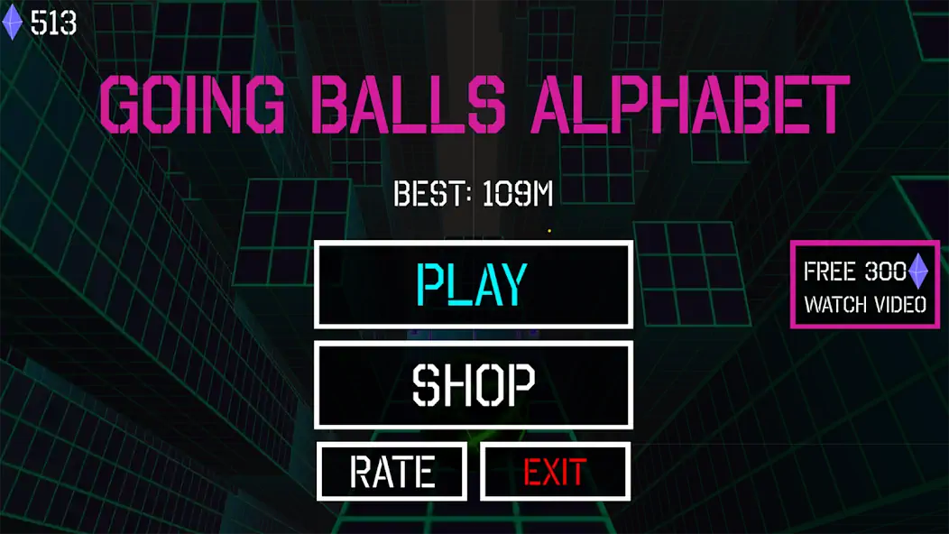 Скачать Going Balls Alphabet Rolling [MOD Бесконечные деньги] на Андроид