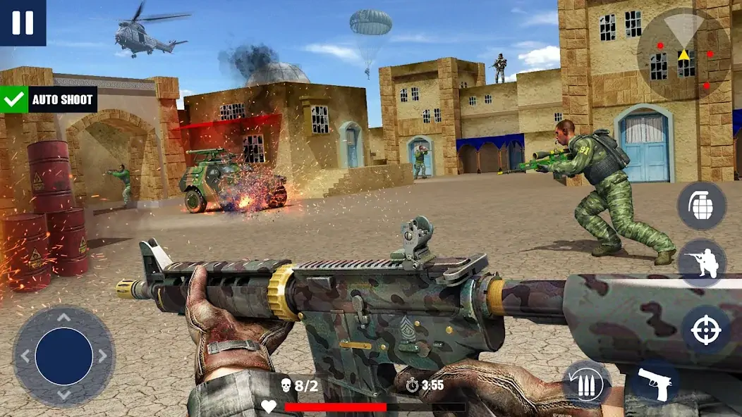 Скачать War Zone: Gun Shooting Games [MOD Бесконечные деньги] на Андроид