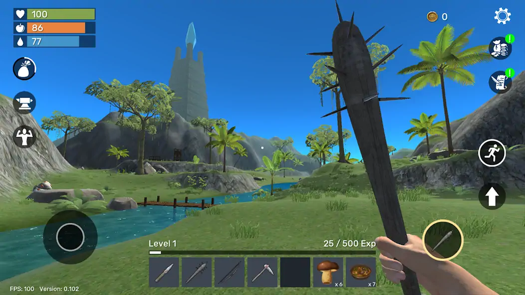 Скачать Uncharted Island: Survival RPG [MOD Много монет] на Андроид