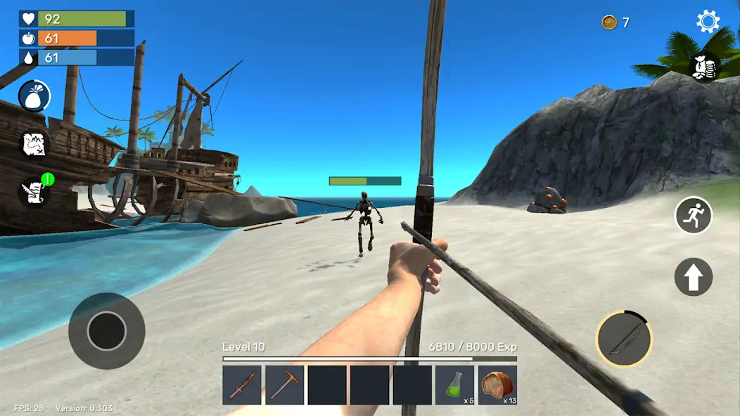 Скачать Uncharted Island: Survival RPG [MOD Много монет] на Андроид