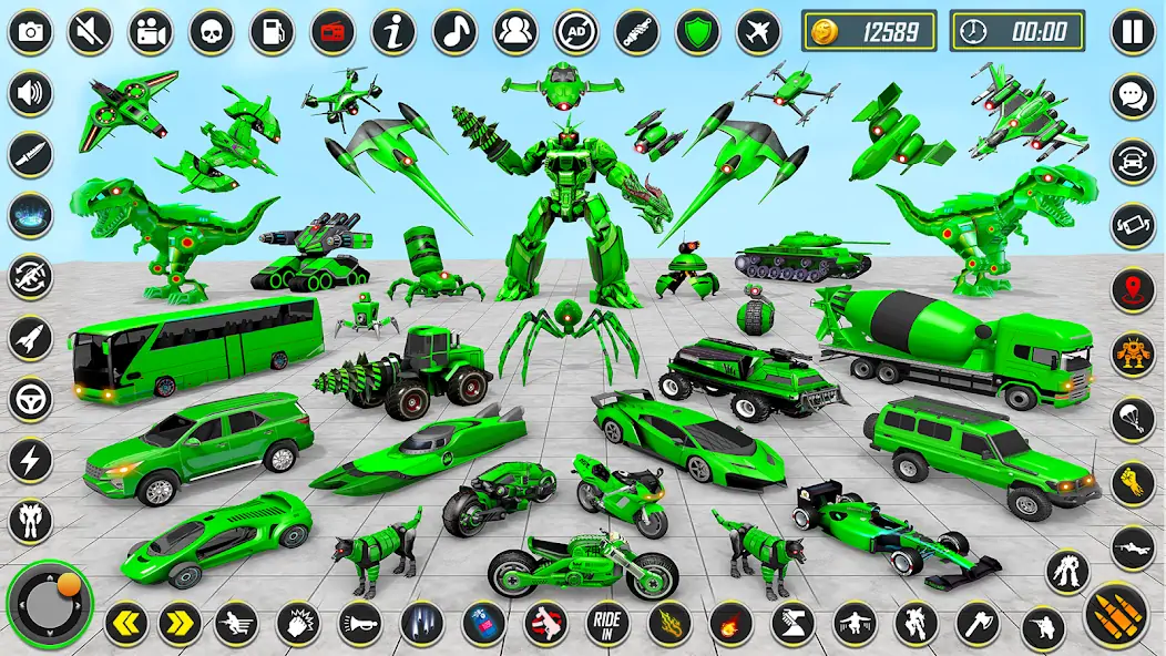 Скачать Dino Robot - Car Robot Games [MOD Много денег] на Андроид