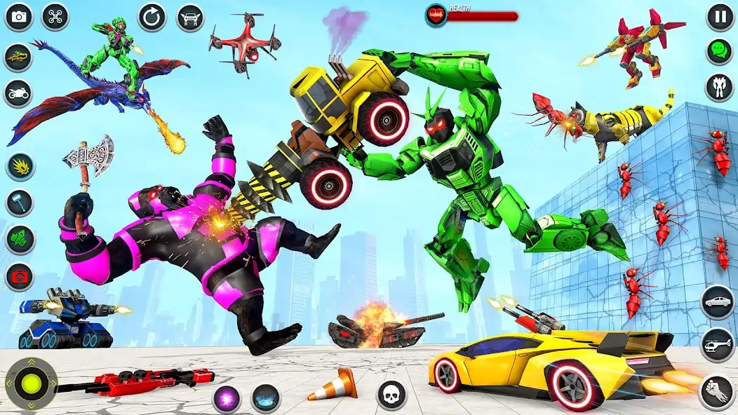 Скачать Dino Robot - Car Robot Games [MOD Много денег] на Андроид