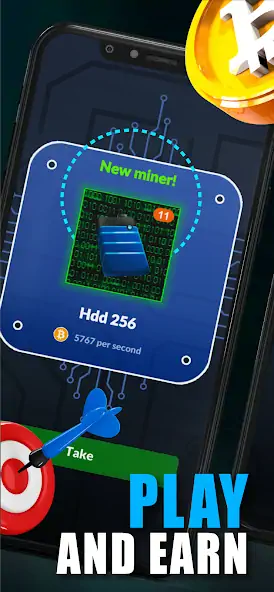 Скачать Merge Crypto Miner: Earn Money [MOD Много монет] на Андроид