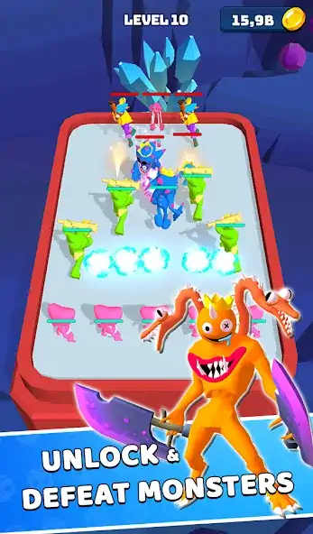 Скачать Monster Rampage: Merge Rainbow [MOD Бесконечные монеты] на Андроид