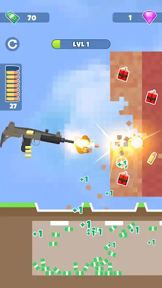 Скачать Gun Crusher: Aнти стресс игра [MOD Бесконечные монеты] на Андроид