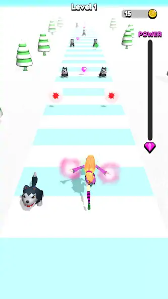 Скачать Power Girl 3D [MOD Много монет] на Андроид