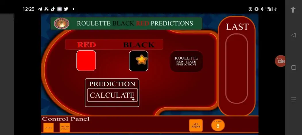 Скачать Roulette Black Red Calculator [MOD Бесконечные деньги] на Андроид