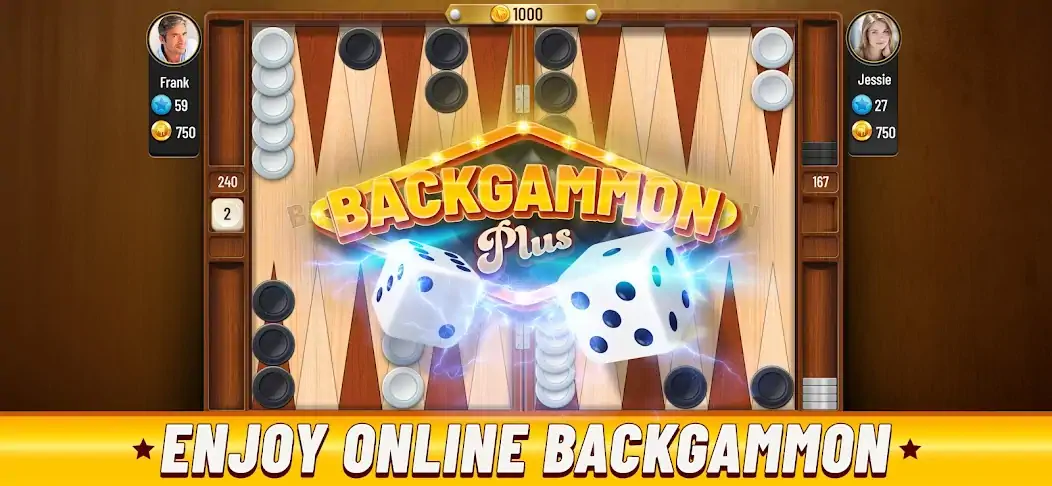 Скачать Backgammon Plus [MOD Бесконечные монеты] на Андроид