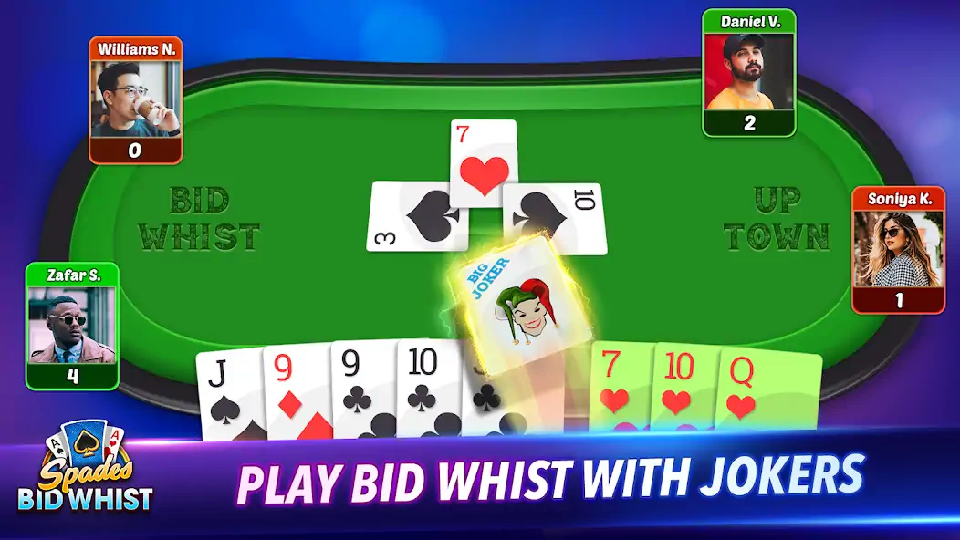 Скачать Bid Whist Classic: Spades Game [MOD Много денег] на Андроид