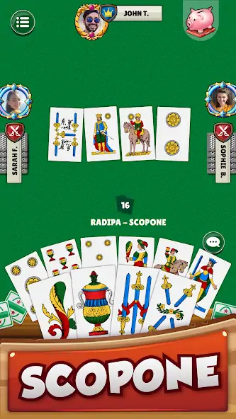 Скачать Scopa - Italian Card Game [MOD Бесконечные монеты] на Андроид