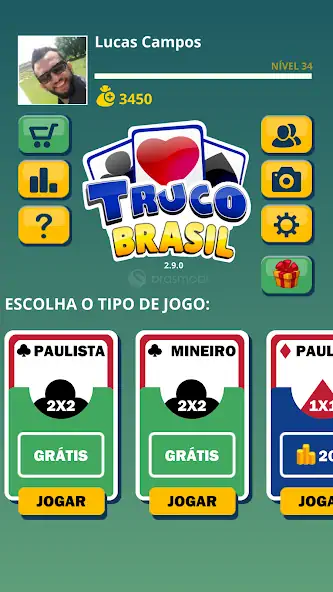 Скачать Truco Brasil - Truco online [MOD Бесконечные деньги] на Андроид