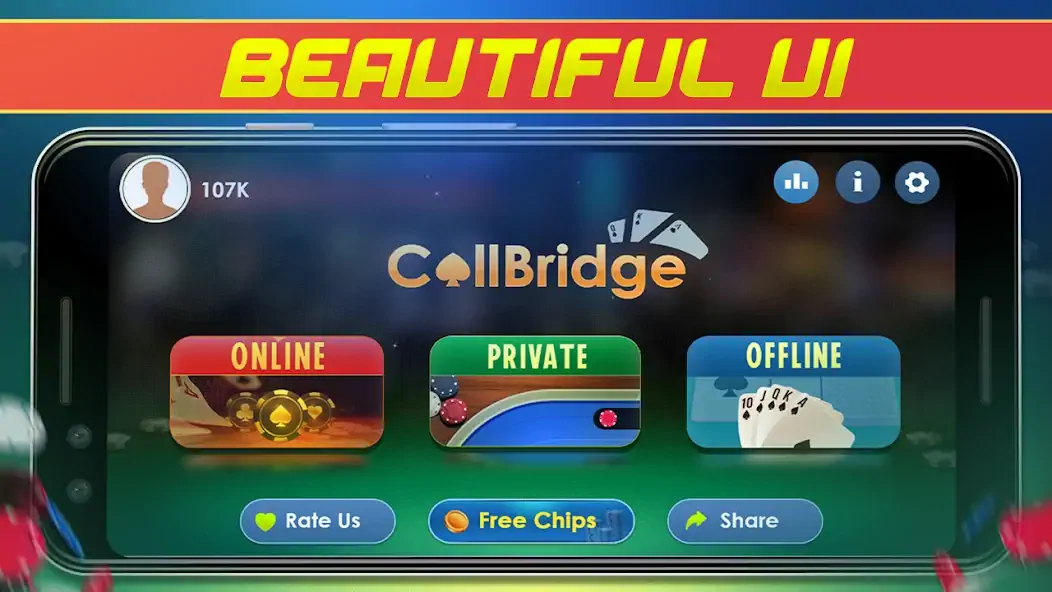 Скачать Call Bridge Card Game - Spades [MOD Бесконечные монеты] на Андроид