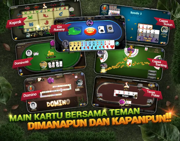 Скачать Indoplay-Capsa Domino QQ Poker [MOD Бесконечные монеты] на Андроид