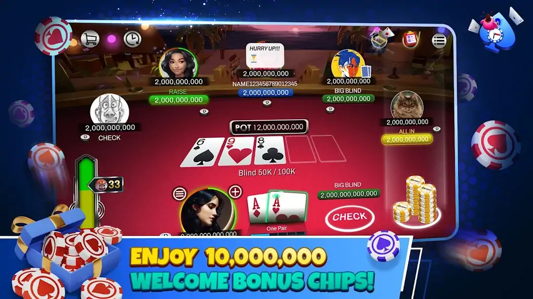 Скачать Poker Hour [MOD Бесконечные монеты] на Андроид