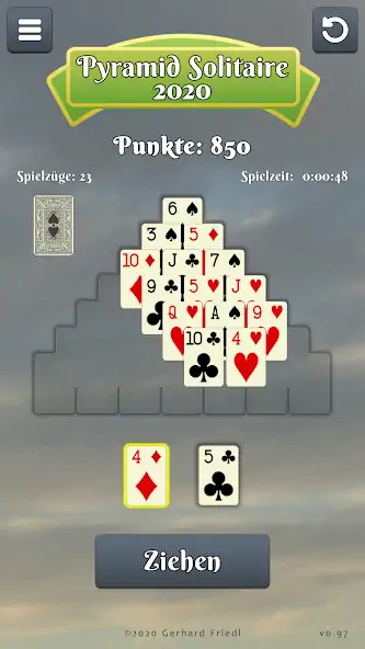 Скачать Pyramid Solitaire Kartenspiel [MOD Много денег] на Андроид