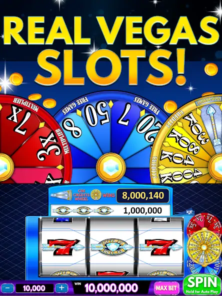 Скачать Spin Vegas Slots: Slot Games [MOD Много монет] на Андроид