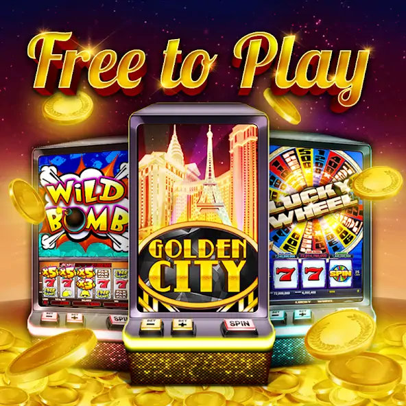 Скачать Golden City Casino [MOD Много монет] на Андроид
