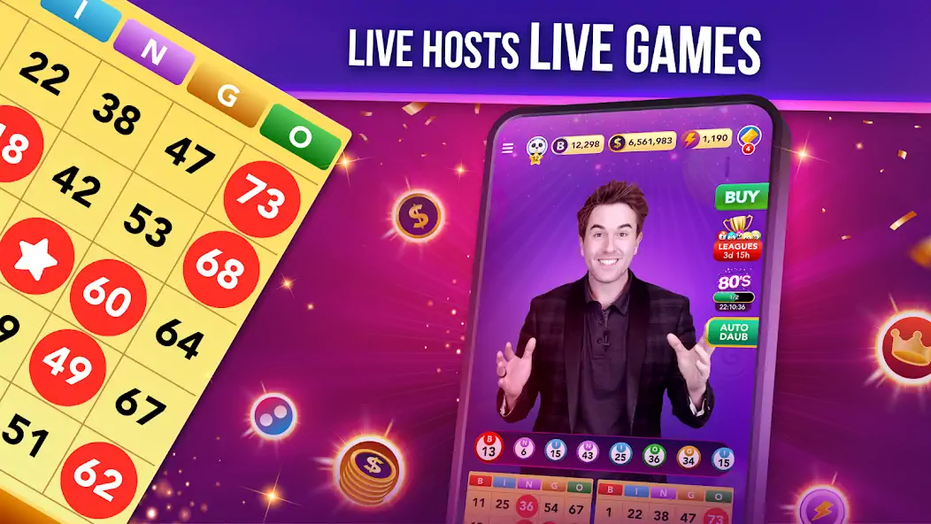 Скачать Live Play Bingo: Real Hosts [MOD Много денег] на Андроид