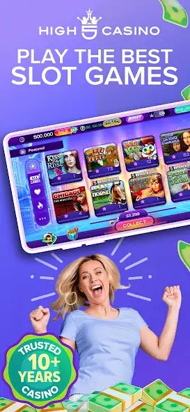 Скачать High 5 Casino: Real Slot Games [MOD Бесконечные монеты] на Андроид