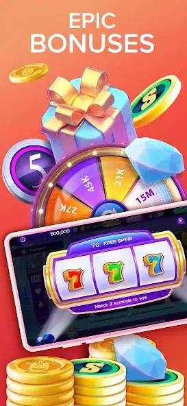 Скачать High 5 Casino: Real Slot Games [MOD Бесконечные монеты] на Андроид