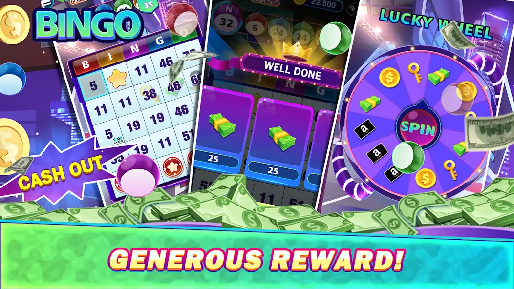 Скачать Win real money Bingo- Big Cash [MOD Много монет] на Андроид