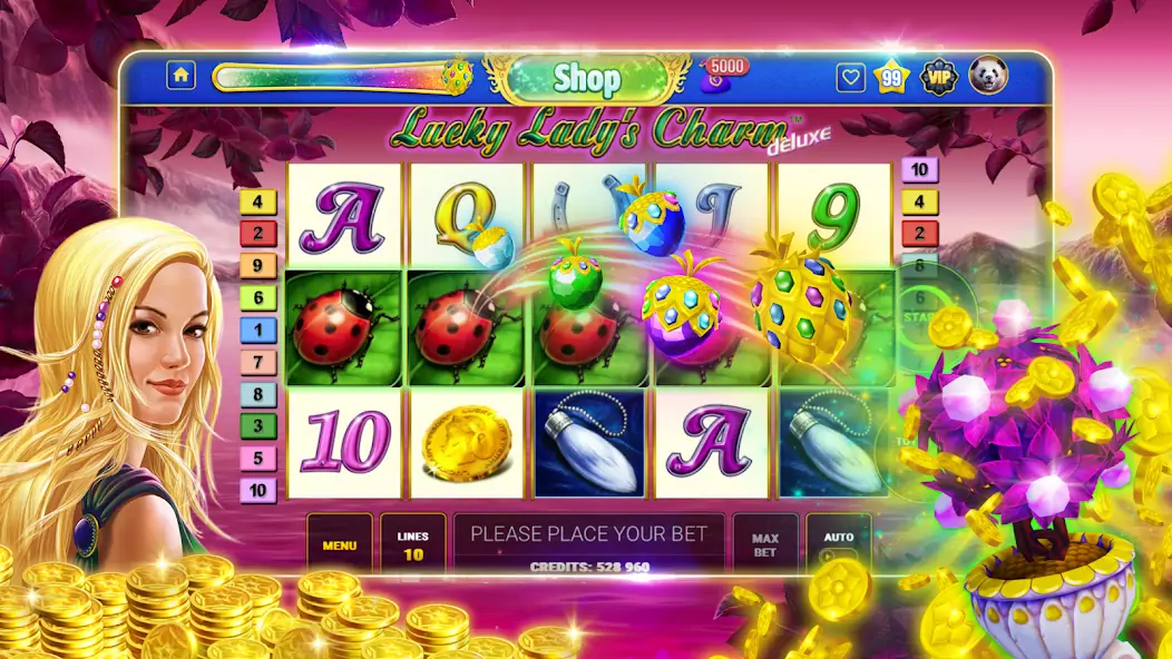Скачать Bloom Boom Casino Slots Online [MOD Много денег] на Андроид
