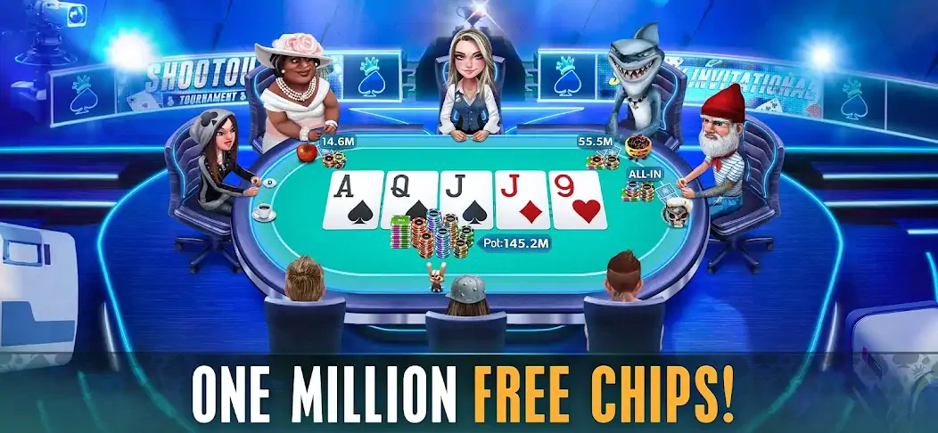 Скачать HD Poker: Texas Holdem Casino [MOD Бесконечные монеты] на Андроид