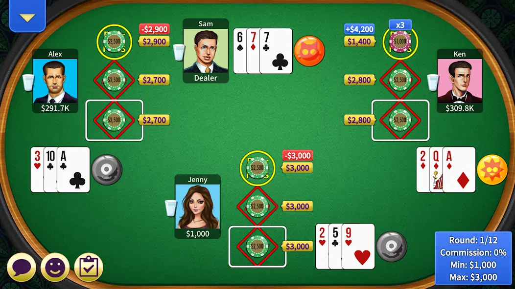 Скачать Pai Gow Online (Chinese Poker) [MOD Бесконечные деньги] на Андроид