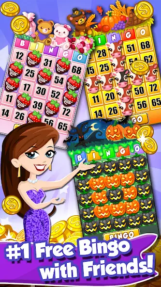 Скачать Bingo PartyLand 2: Bingo Games [MOD Много денег] на Андроид