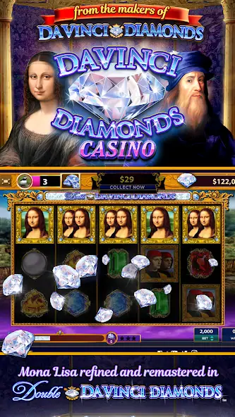 Скачать Da Vinci Diamonds Casino  [MOD Много монет] на Андроид