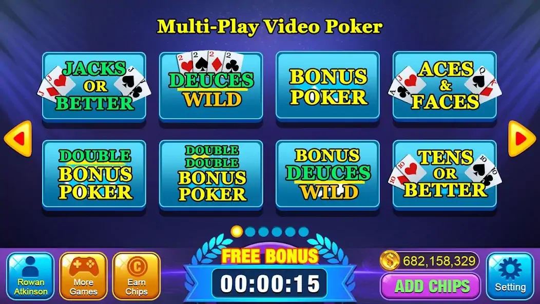 Скачать Video Poker Games - Multi Hand [MOD Бесконечные деньги] на Андроид