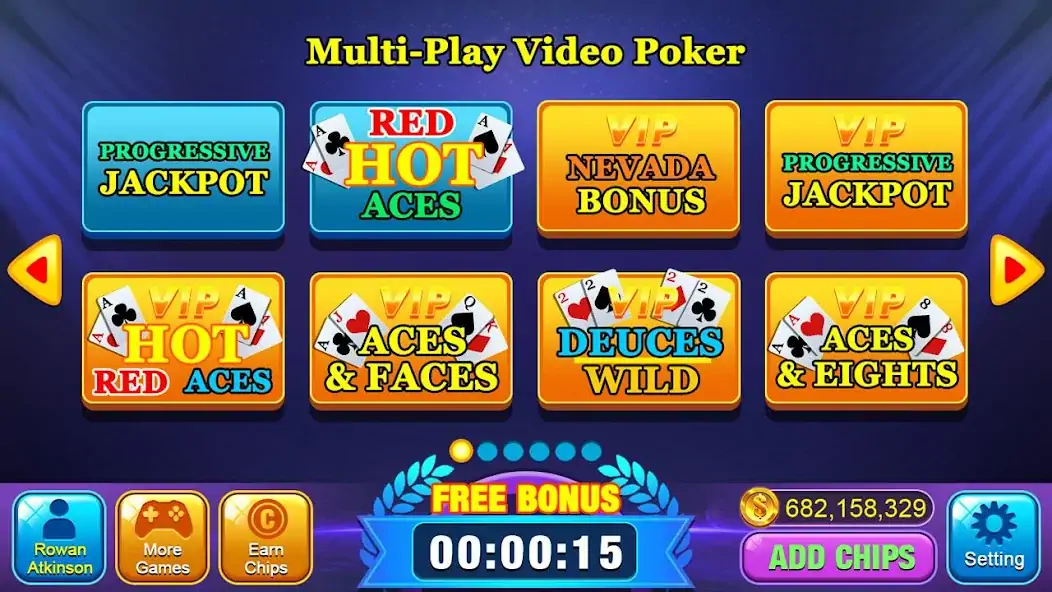 Скачать Video Poker Games - Multi Hand [MOD Бесконечные деньги] на Андроид