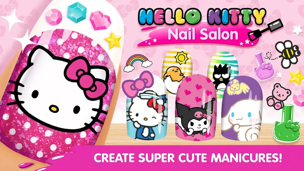 Скачать Маникюрный салон Hello Kitty [MOD Много монет] на Андроид