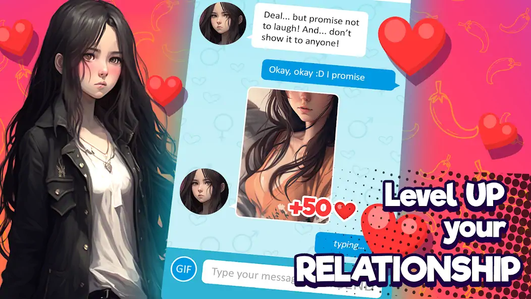 Скачать Anime Girlfriend - AI Chat [MOD Бесконечные деньги] на Андроид